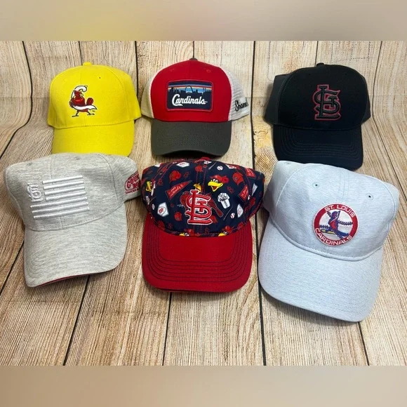 St Louis Cardinals Baseball Hat Lot One Size New Era Bundle Of 6 - Picture 1 of 6